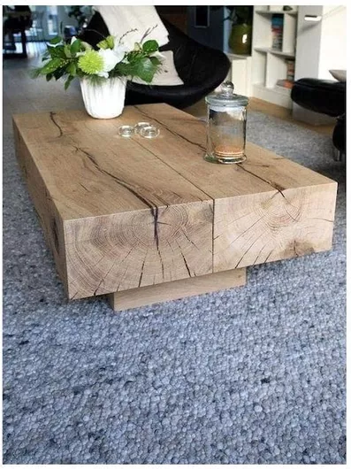 Τραπεζάκι Σαλονιού Μασίφ Ξύλο Ορθογώνιο 90x46x24cm Μπεζ