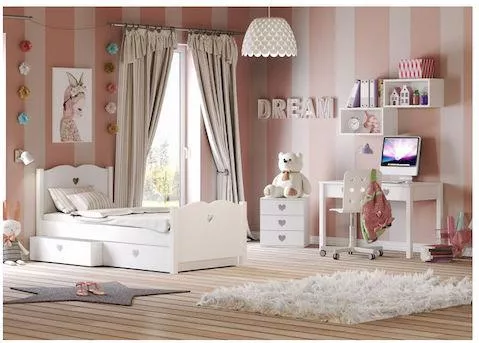 Παιδικό Δωμάτιο Casababy Σετ 4τμχ Λευκό