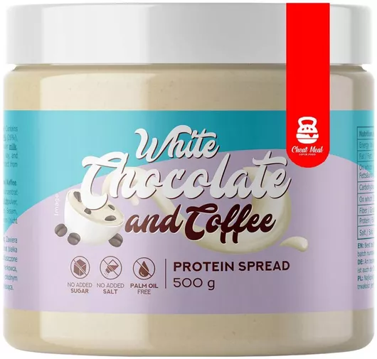 Cheat Meal Nutrition Protein Spread με Έξτρα Πρωτεΐνη Χωρίς Προσθήκη Ζάχαρης με White Chocolate & Coffee 500gr