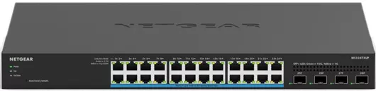 Switch NetGear MS324TXUP Managed L2 PoE+ με 24 Θύρες Gigabit (1Gbps) Ethernet & 4 SFP Θύρες