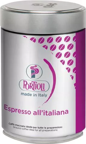 Καφές Espresso Portioli Caffe Αλεσμένος 70% Arabica 30% Robusta 250gr