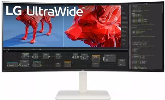 LG Ultrawide Ultrawide IPS Curved Monitor 37.5" QHD 3840x1600 144Hz με Χρόνο Απόκρισης 1ms GTG