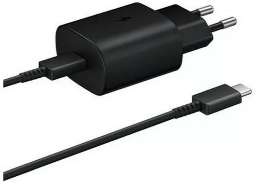 Samsung Φορτιστής & Καλώδιο USB-C 25W Μαύρος EP-TA800EBE + EP-DG980BBE Original Bulk