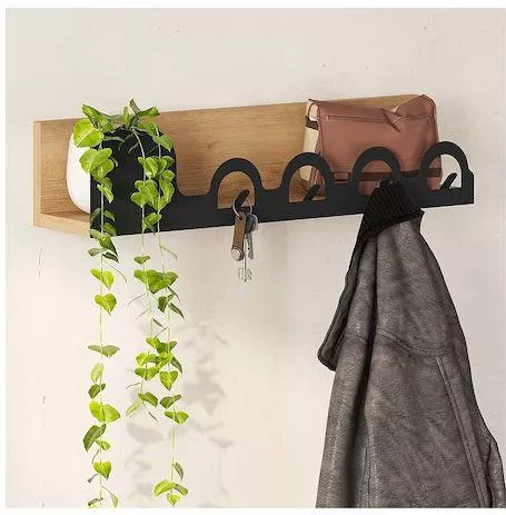 Κρεμάστρα Τοίχου Megapap Liora Ξύλινη 63x14x14cm