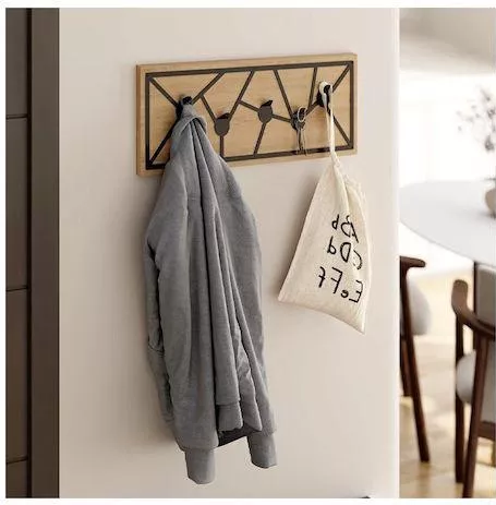 Κρεμάστρα Τοίχου Megapap Trace Ξύλινη 74.6x26.6x1.8cm