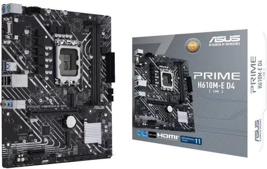 Motherboard Asus Prime H610M-E D4-CSM Micro ATX με Intel 1700 Socket