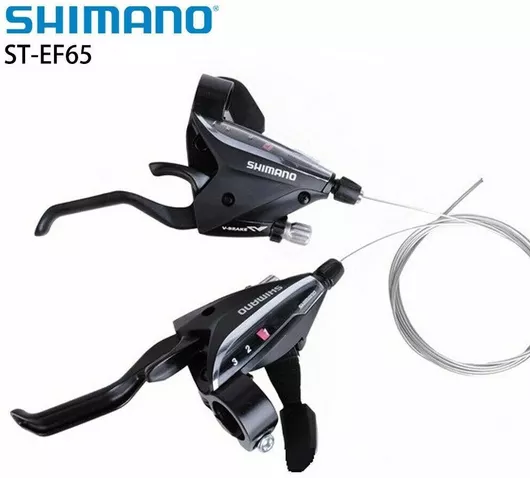 Σετ Λεβιές Ταχυτήτων Ποδηλάτου Shimano 3x9 Ταχυτήτων Μαύρο