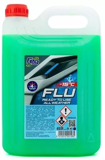 Αντιψυκτικό Αυτοκινήτου Feg Flu 4lt Πράσινο