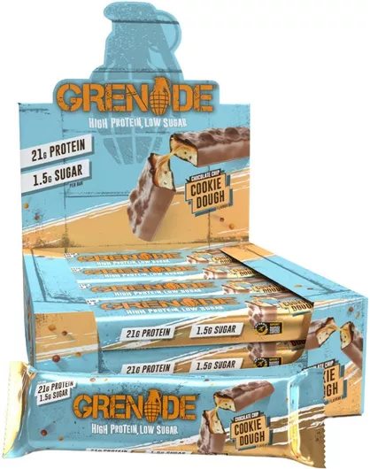 Μπάρες Πρωτεΐνης Grenade Carb Killa Bar με Γεύση Μπισκότα & Τσιπ Σοκολάτας 12x60gr