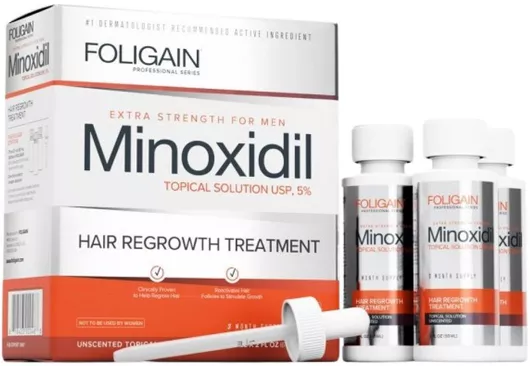 Ανδρική Θεραπεία Μαλλιών Foligain Minoxidil 5% UHP 3x60ml