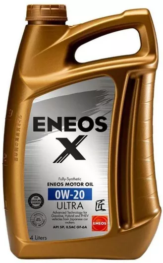Λάδι Αυτοκινήτου Eneos Συνθετικό Ultra X 0W-20 API SM/CF 4lt