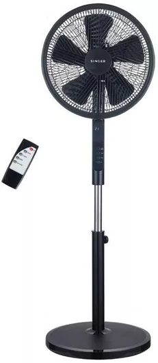 Ανεμιστήρας Ορθοστάτης Singer 7020/01BL 55W 40cm με Τηλεχειριστήριο
