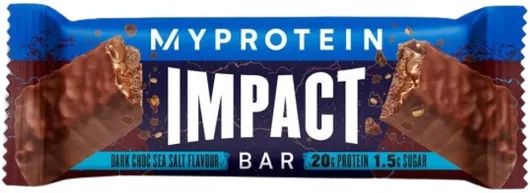 Διατροφική Μπάρα MyProtein Impact Protein Bar Μαύρο Σοκολάτα με Θαλασσινό Αλάτι 64gr
