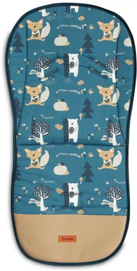 Κάλυμμα Καροτσιού Sensillo Velvet Caramel Bears 80x40cm Πολύχρωμο