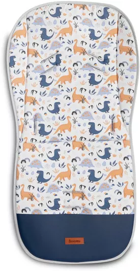 Κάλυμμα Καροτσιού Sensillo Velvet Dinosaur Blue 80x40cm Πολύχρωμο