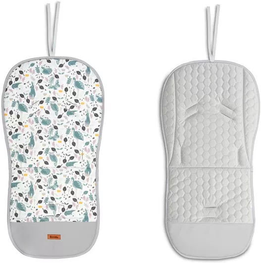 Κάλυμμα Καροτσιού Sensillo Velvet Grey Animals 80x40cm Γκρι