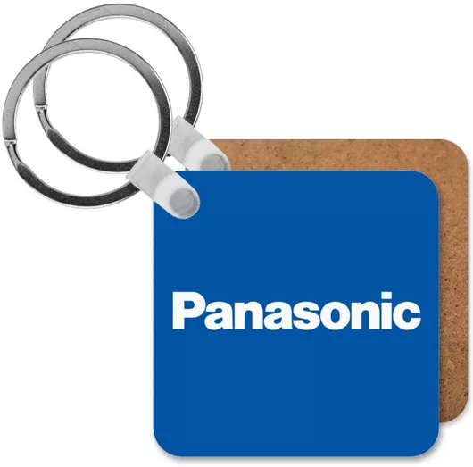 Μπρελόκ Panasonic Ξύλινο Τετράγωνο Mdf Μπλε