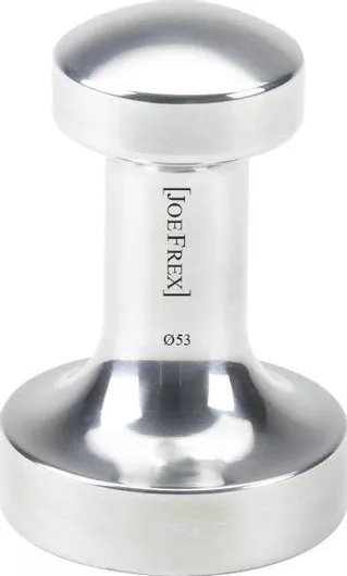 Πατητήρι Καφέ Joe Frex Aluminum με Επίπεδη Επιφάνεια 53mm Ασημί