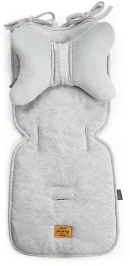 Στρώμα Καροτσιού Beboulino For Baby Grey με Μαξιλάρι 78x38cm Γκρι