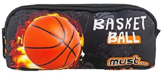 Σχολική Κασετίνα Must Energy Basketball με 2 Θήκες 21x9x6cm Μαύρο