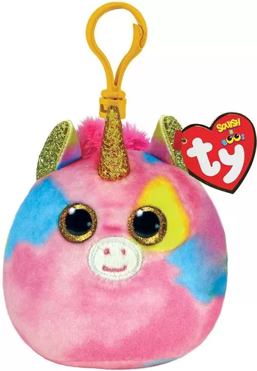 Κλιπ TY Squishy Beanies Fantasia Μονόκερος Πολύχρωμο