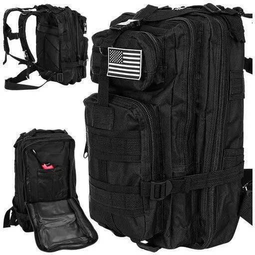 Στρατιωτικό Σακίδιο Πλάτης Trizand 26lt Μαύρο