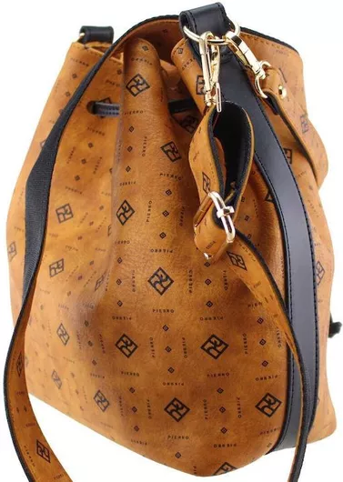 Γυναικεία Τσάντα Πουγκί Ώμου Pierro Accessories από Δερματίνη Ταμπά