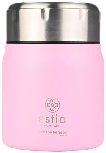 Δοχείο Φαγητού Estia 01-21665 Inox 500ml Ροζ