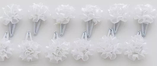 Κλικ Κλακ Novita Υφασμάτινο Λουλούδι Νυφικό Λευκό