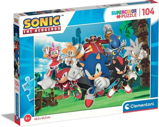 Παζλ 2D Clementoni Sonic The Hedgehog για 6+ Ετών 104 Κομμάτια