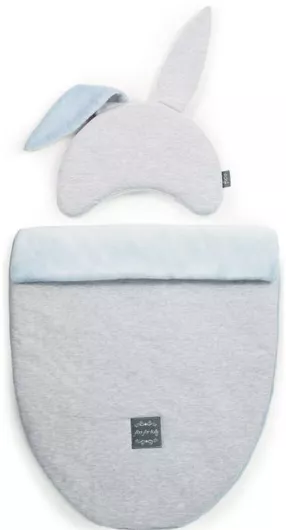 Σετ για Καρότσι Beboulino For Baby Bunny Pink 63x48cm Γκρι & Μπλε