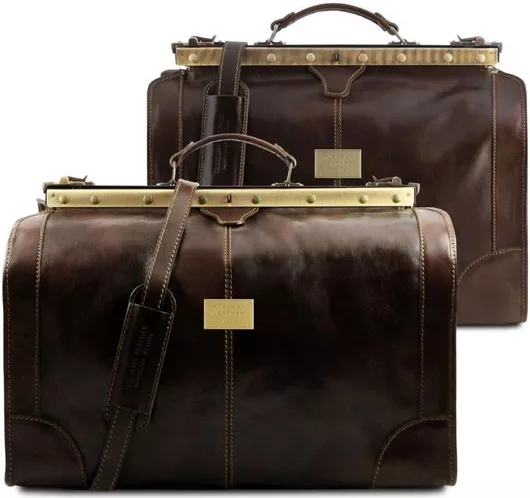 Σετ Ιατρικό/Ταξιδίου Tuscany Leather Madrid Δερμάτινο Καφέ Σκούρο