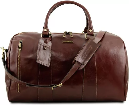 Τσάντα Ταξιδίου Tuscany Leather TL Voyager L Δερμάτινη Καφέ