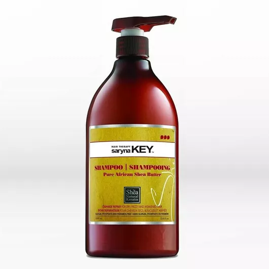 Saryna Key Damage Repair Pure African Shea Shampoo Σαμπουάν Αναδόμησης/Θρέψης & Διατήρησης Χρώματος για Ξηρά Μαλλιά Μαλλιά 1000ml