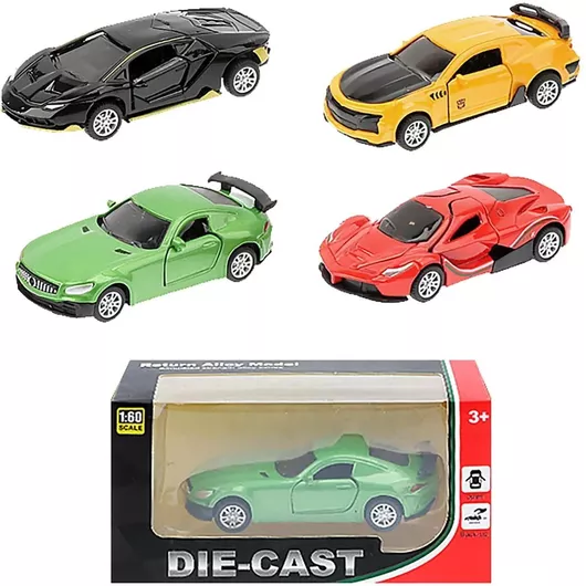 Αυτοκινητάκι Die Cast Pull Back 1:60 Σουπερ Καρ