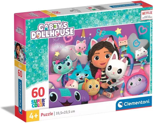 Παζλ 2D Clementoni Gabby’s Dollhouse για 4+ Ετών 60 Κομμάτια