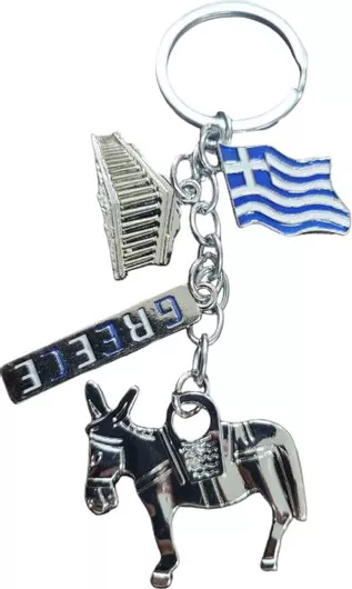 Τουριστικό Μπρελόκ Souvenir Tradesor Greece 280860 Μεταλλικό Σετ 12τμχ