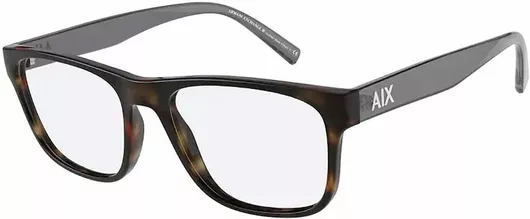 Ανδρικός Σκελετός Γυαλιών Οράσεως Armani Exchange AX3075,8029 Τετράγωνο Κοκκάλινο Καφέ