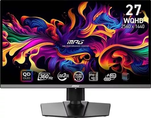 MSI 271QRX QD-OLED Gaming Monitor 26.5" QHD 2560x1440 360Hz με Χρόνο Απόκρισης 0.03ms GTG
