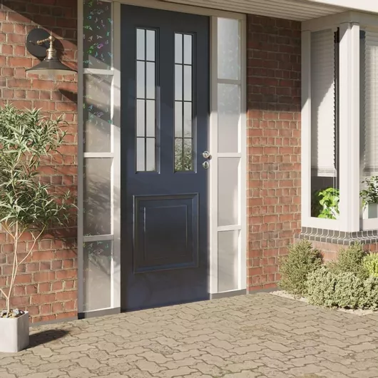 Αυτοκόλλητο Βιτρίνας vidaXL Αμμοβολής 3D Ουράνιο Τόξο 1000x90cm PVC Διάφανο