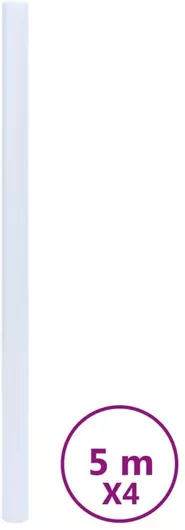 Αυτοκόλλητο Βιτρίνας vidaXL Αμμοβολής 500x60cm PVC Σετ 4τμχ Διάφανο