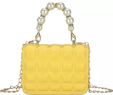 Παιδική Τσάντα Pink Lady Ώμου Δερματίνη για Κορίτσι 9x2cm Κίτρινο