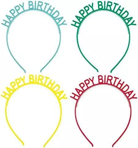 Τιάρα Unique Happy Birthday Σετ 4τμχ