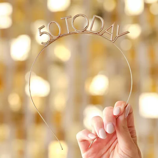 Τιάρα για Πάρτυ Γενεθλίων 50 Today Χρυσή