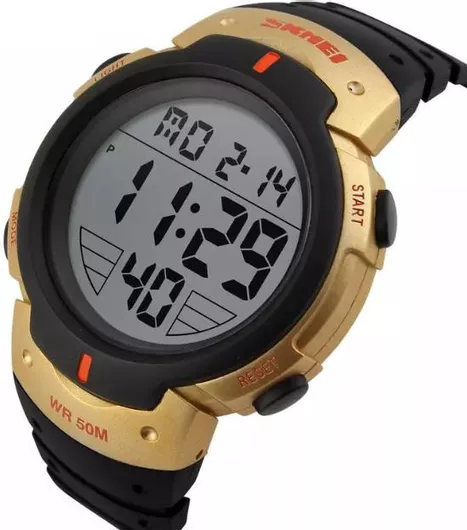 Ψηφιακό Ρολόι Χειρός Skmei Gold