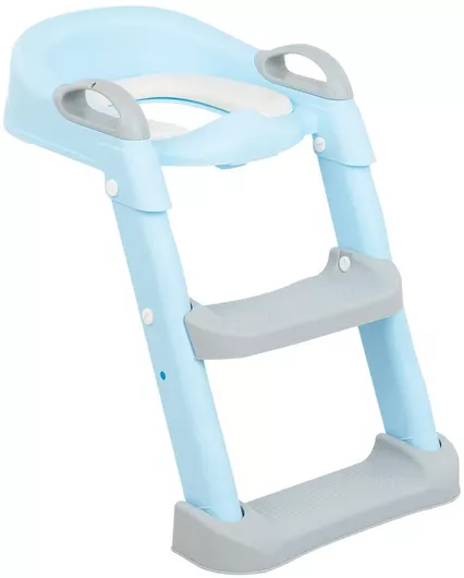 Παιδικό Κάθισμα Τουαλέτας Kikka Boo 005-0004-0001 με Σκάλα & Χερούλια Μαλακό Γαλάζιο