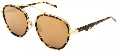 Unisex Γυαλιά Ηλίου Massada 8097,DT Οβάλ Mixed Υλικά Χρυσό / Ταρταρούγα