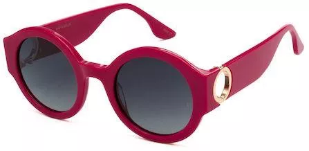 Γυναικεία Γυαλιά Ηλίου Mo Eyewear Στρογγυλά Κοκκάλινος Σκελετός Φούξια