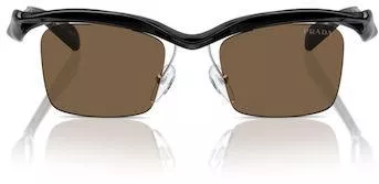 Ανδρικά Γυαλιά Ηλίου Prada PRA15S,1AB8C1 Ορθογώνια Mixed Υλικά Μαύρο