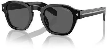 Ανδρικά Γυαλιά Ηλίου Prada PRA16S,16K731 Οβάλ Κοκκάλινος Σκελετός Μαύρο